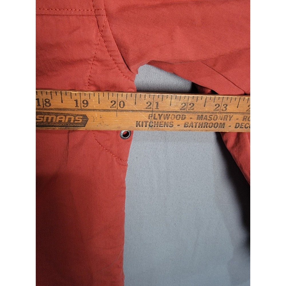 Vintage Y2K Abercrombie Fitch Utility Field Jacket Womens XS Rust Red Hooded - Picture 13 of 15